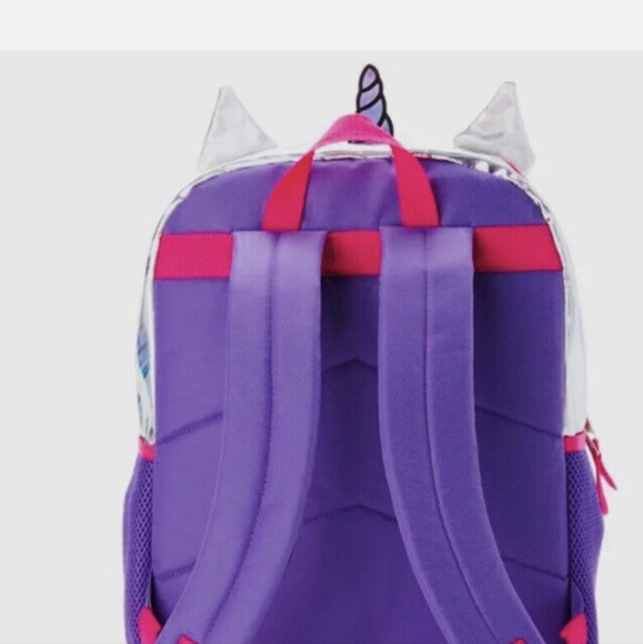 New🦄Unicorn Metallic Bookbag with Confetti - Picture 8 of 8